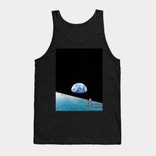 Moon swimming pool Tank Top